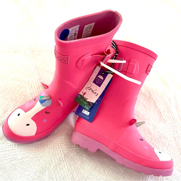 Joules Kids Welly Rain Boots - Only 2 Pairs Remaining in Union Jack! - Picture 6 of 12